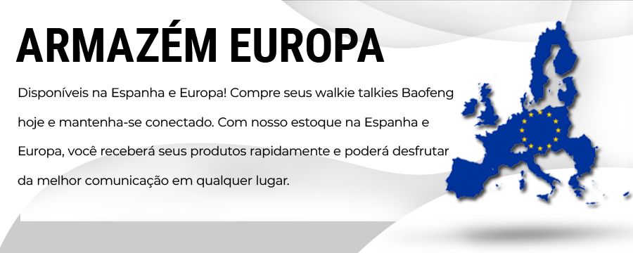 Produtos Baofeng em stock na Europa